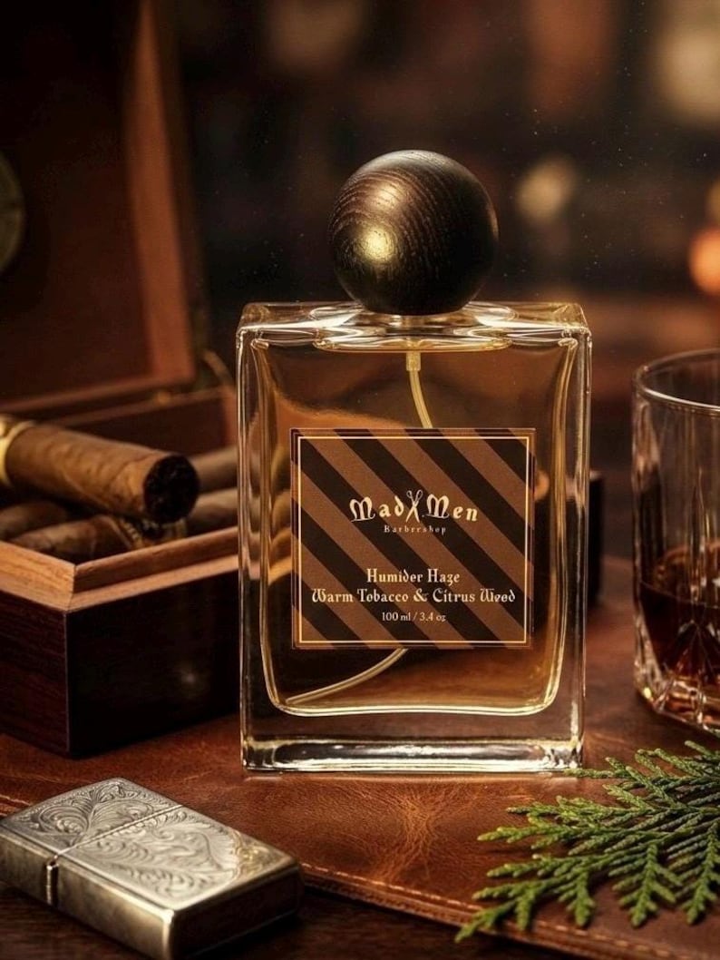 Humidor Haze Cologne: Warm Tobacco & Citrus Wood (3.4 oz) image 1