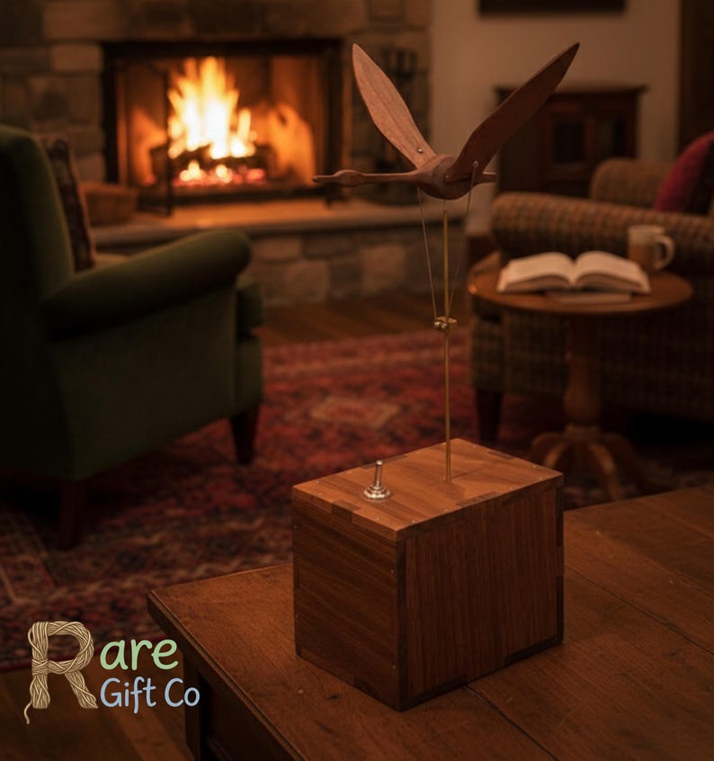 Handcrafted Wooden Swan Automata – Walnut Mechanical Art Sculpture ...