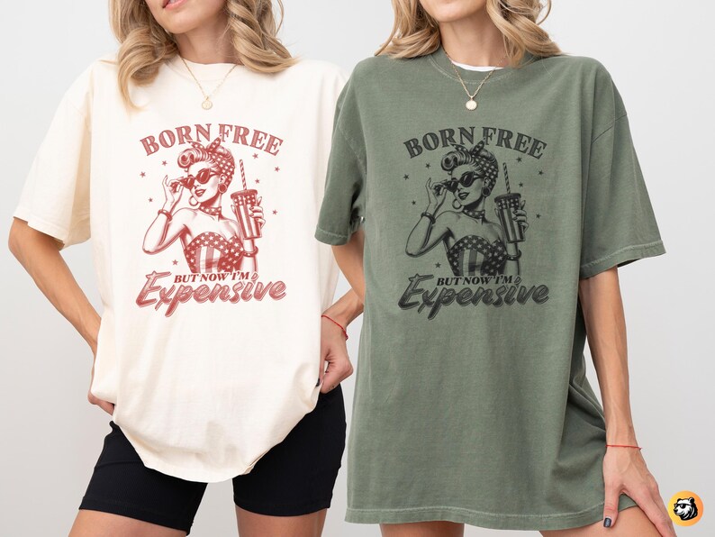 born free expensive png, retro patriotic girl sublimation, funny 4th of july digital art, vintage pinup independence day, sarcastic semiquincentennial design, woodcut style patriotic woman, usa 250th anniversary graphic, charcoal black engraving print, vintage red 4th july typography, sassy american flag girl