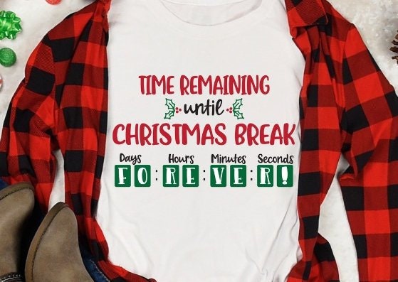 Download Christmas Break Teacher Countdown cut file svg png eps dxf ...