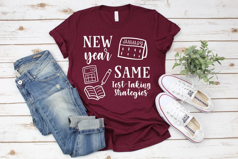 Download dxf eps New Year Same Test-Taking Strategies Teacher Cut File svg png