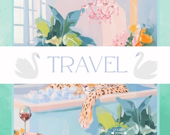 TRAVEL Bliss Mahjong Mat (21"x21" / shipped rolled)