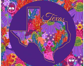 Flowers of Texas Mahjong Mat