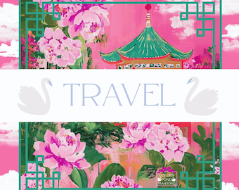 TRAVEL Kyoto Mahjong Mat (21"x21")