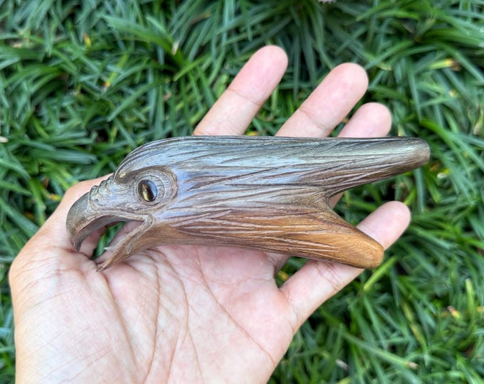 Kuripe "Eagle Head" Carved from single wooden block high quality carving solid dark durable Tamarind wood.