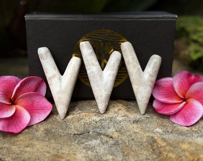 White Marmo Stone Kuripe, Handcrafted from a Single Stone Block