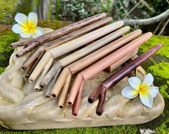 Tepi Double Nostril wood for your choice. Traditional Ethnic pipe.