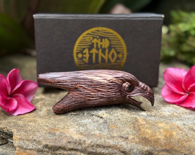 Kuripe "Eagle Head" Carved from single wooden block high quality carving of Tamarind wood.