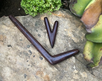 Tepi and Kuripe 2 items. Classic regular style, wood for your choice. Single wooden block Tepi and Kuirpe.