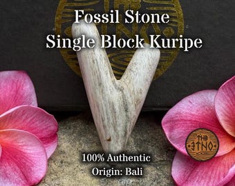 Fossil Stone Kuripe, Handcrafted from a Single Stone Block