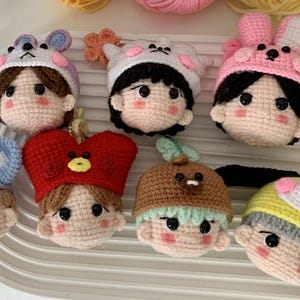 BTS|BT21 Virkad Nyckelring| Bangtan Sonyeondan| Kpop| Amigurumi