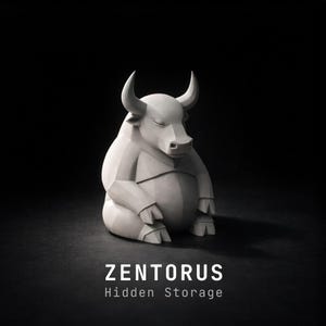 Zentorus - Zen Guardians | Hidden Storage Sculpture | Secret Zen Taurus