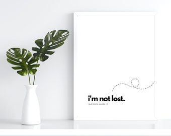 Wander Lust Printable Wall Art, Inspirational Art for Travel, Flight Attendant, Traveler Gift, Travels, Digital Nomad Art, Digital Download