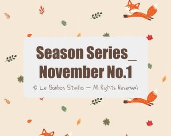 Autumn Fox Seamless Pattern | Cute Fall Woodland Digital Paper | Cozy Forest Leaves Pattern | PNG JPG 300 DPI