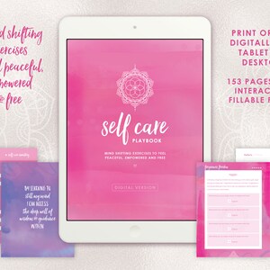 Printable Self Care Journal for Mindfulness and Self Love - Fillable on screen or print off!