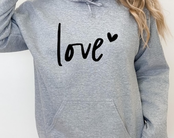 Love Heart Sweatshirt, Valentines Day Gift