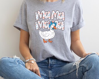 Camiseta Mama Goose, Camiseta Silly Goose Mom Life