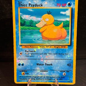 Psyduck Card - Etsy Israel Psyduck Card - Etsy Israel