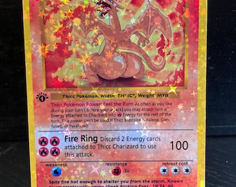Thicc Charizard Pokemon Card Handmade