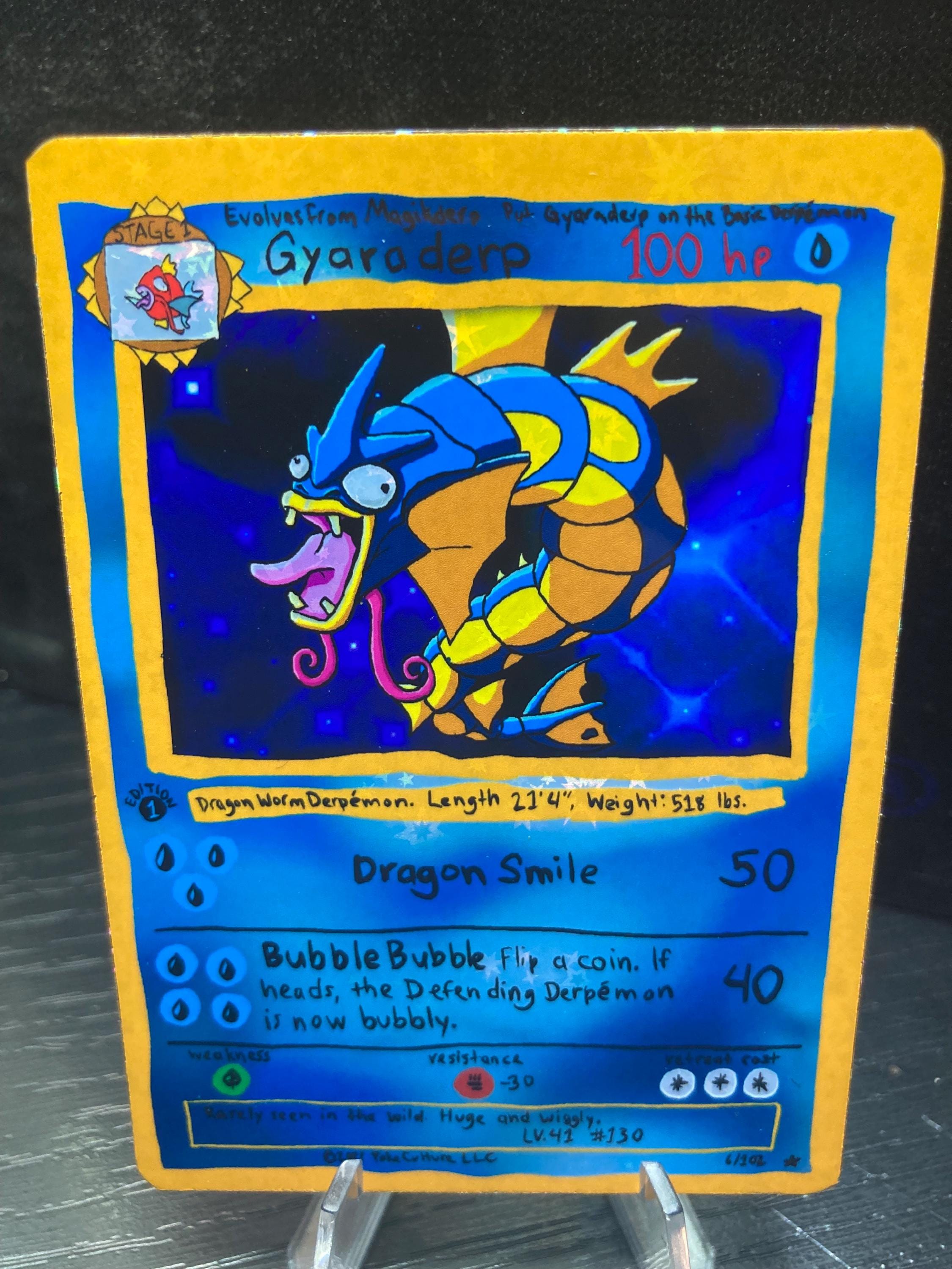 Gyarados Card - Etsy Sweden