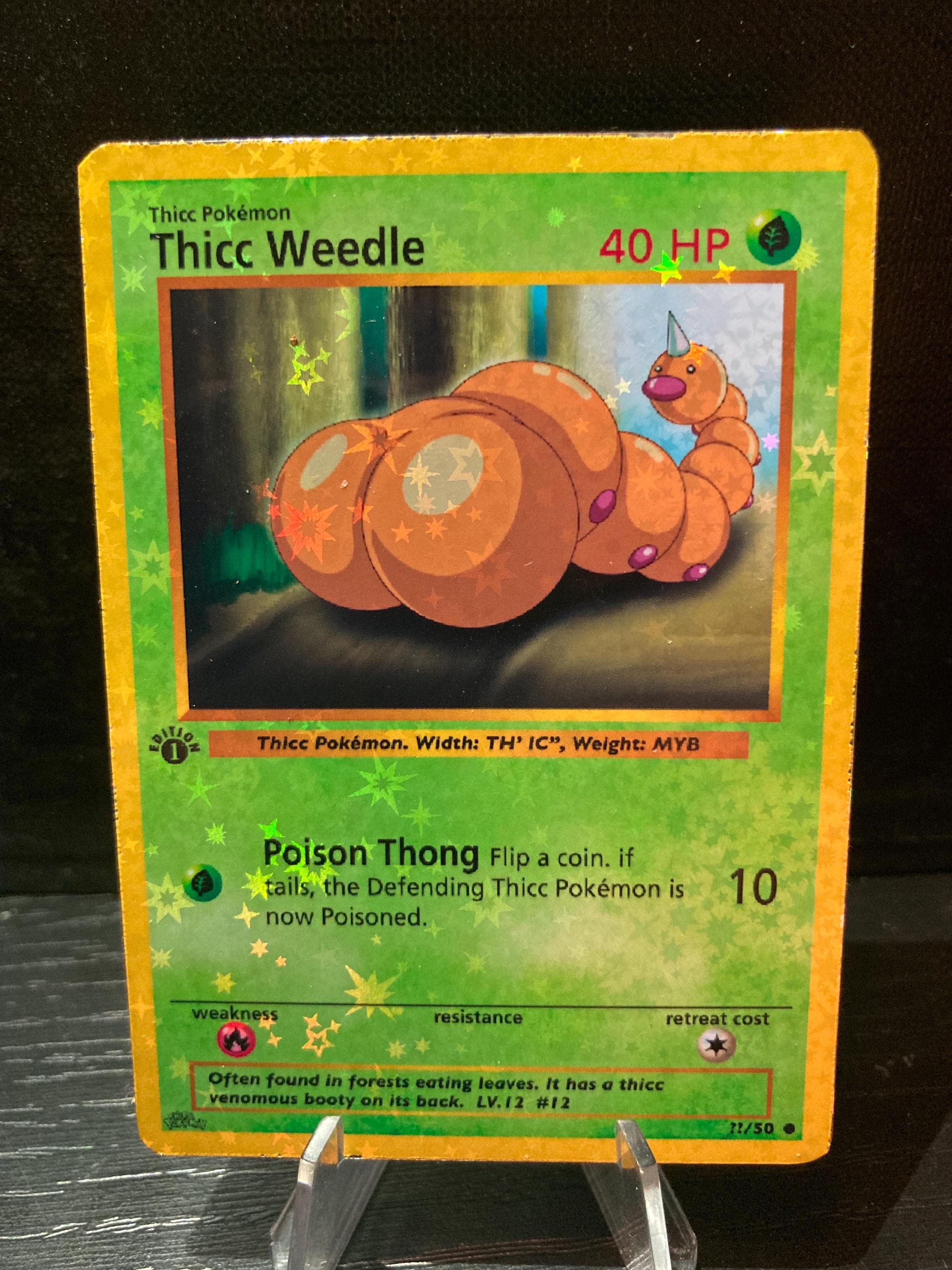weedle pokemon card Weedle [Grass]  (Holographic)  Pokemon Card  Mikes Game Shop