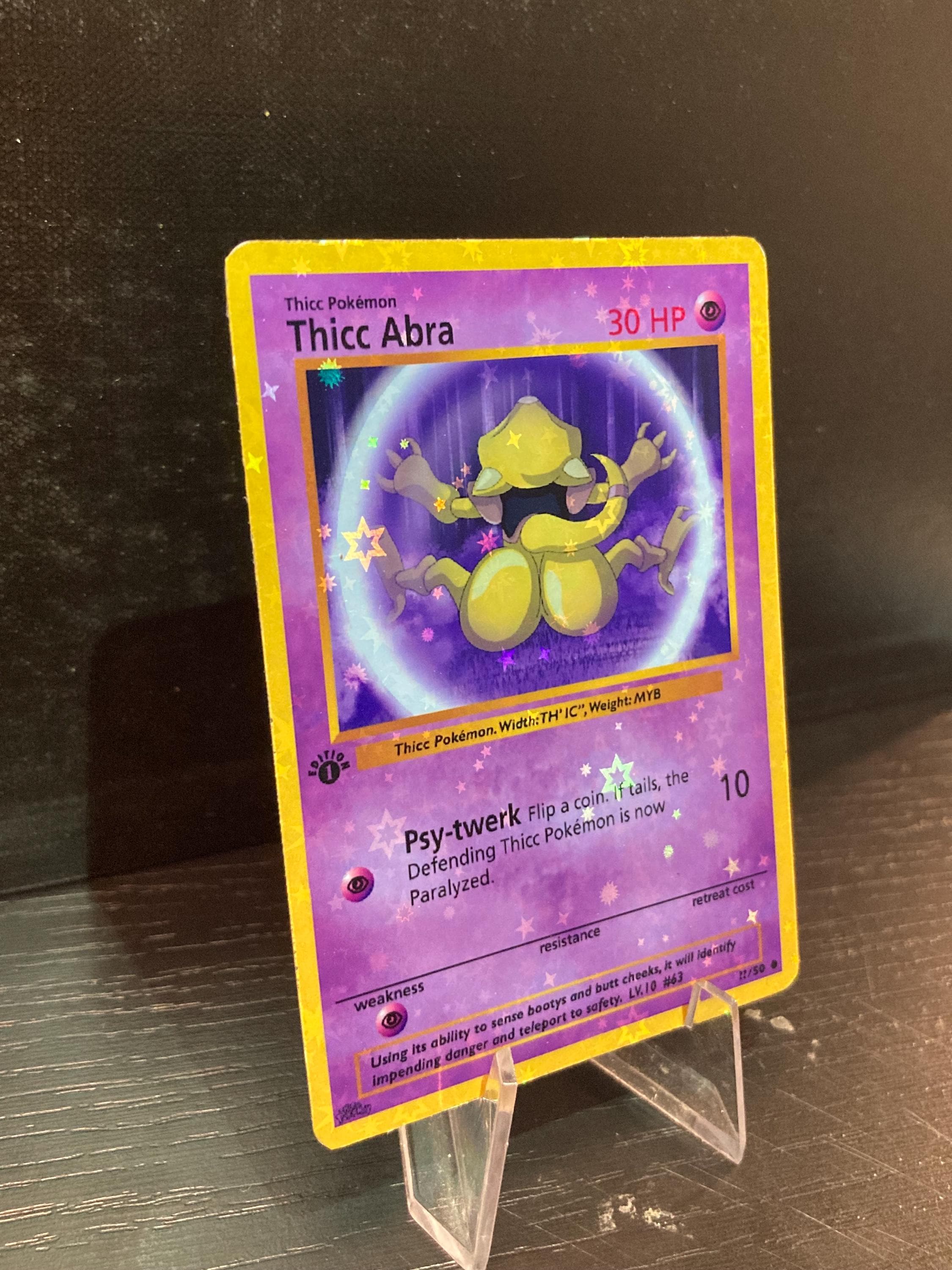 abra pokemon card Vintage Original Pokmon Base Set 1999 Abra Trading Card!