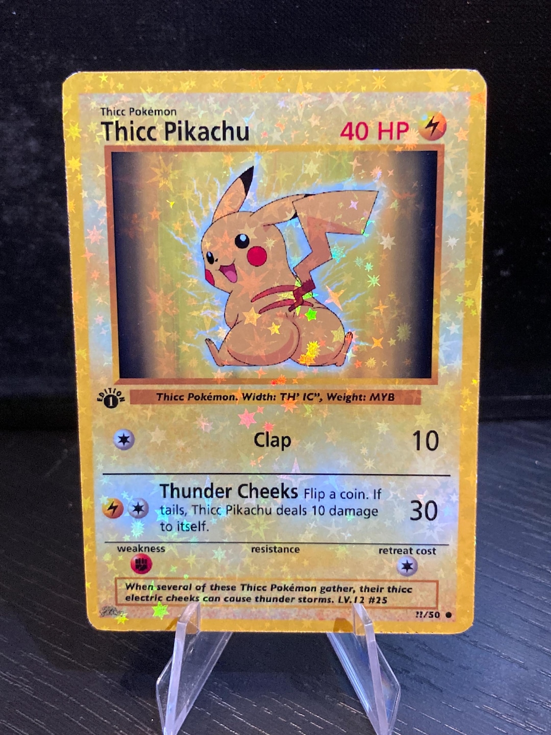 thick pokemon cards Thicc Pikachu Card Thicc Pokemon Cards