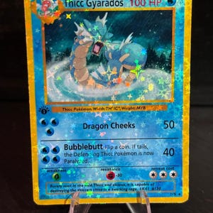 Thicc Gyarados Card - Etsy