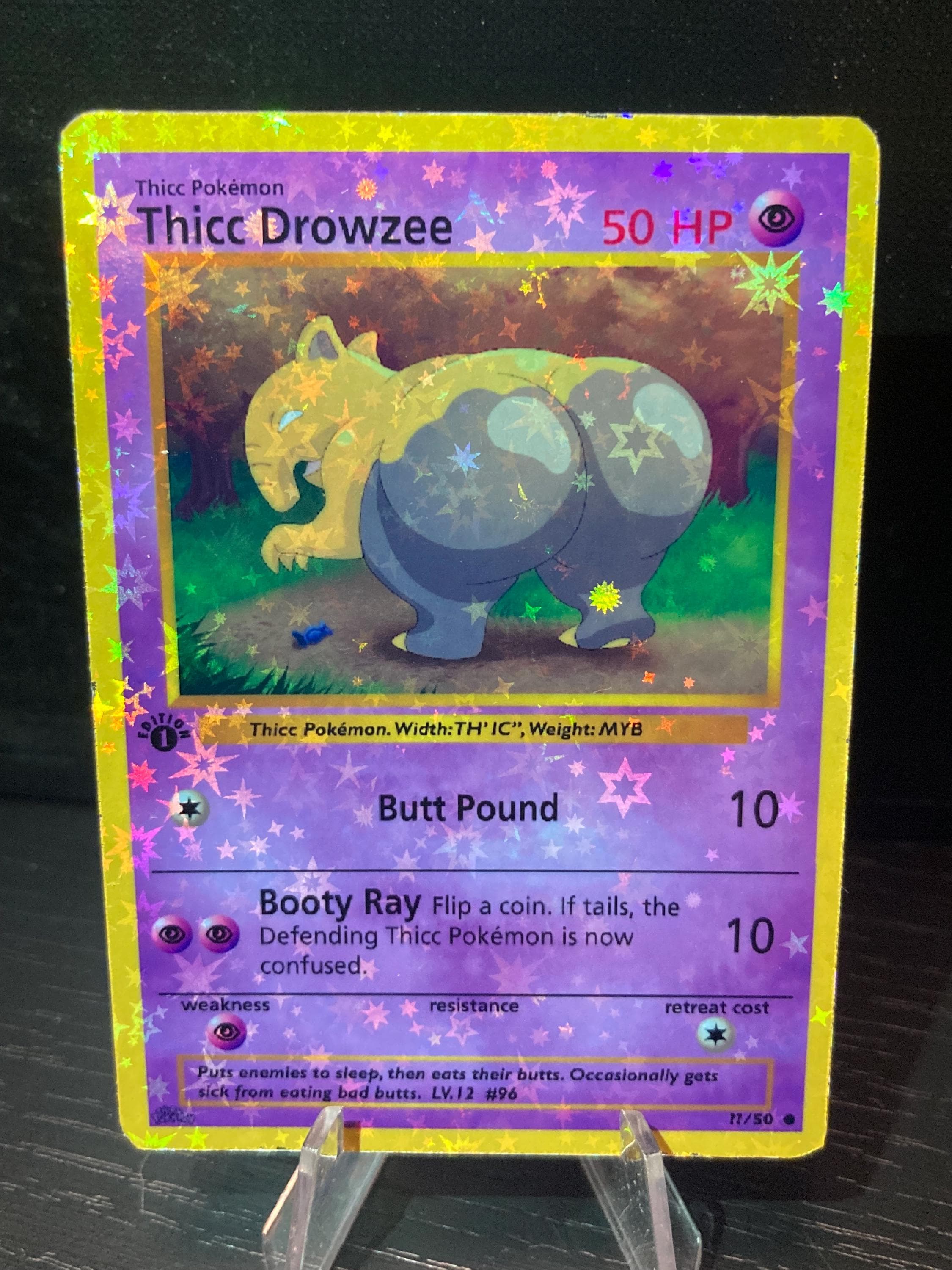 Thicc Drowzee Pokemon Card Handmade - Etsy Thicc Drowzee Pokemon Card Handmade - Etsy