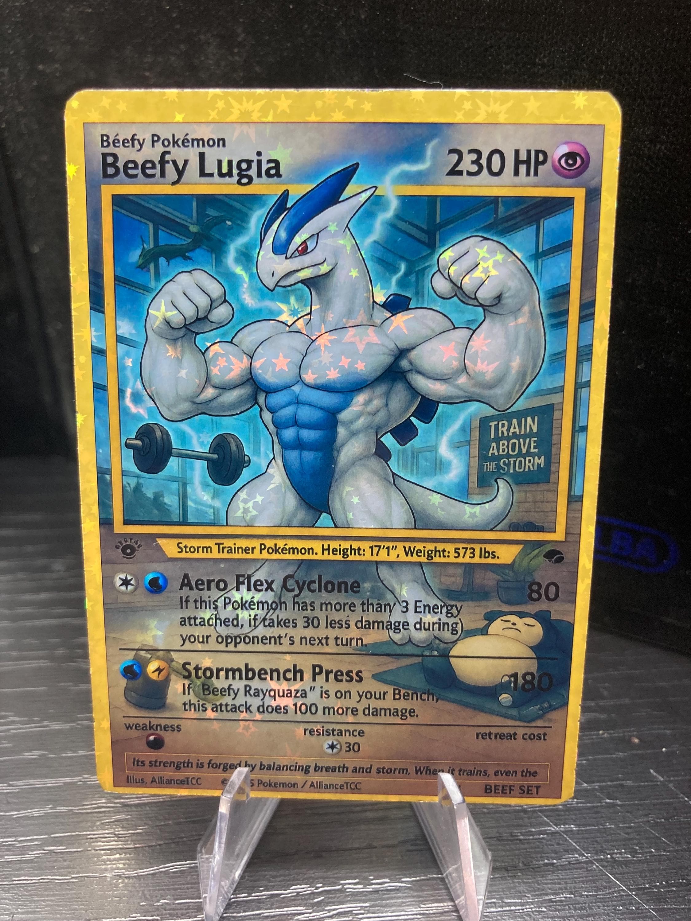Beefy Lugia Pokemon Card Handmade - Etsy Israel