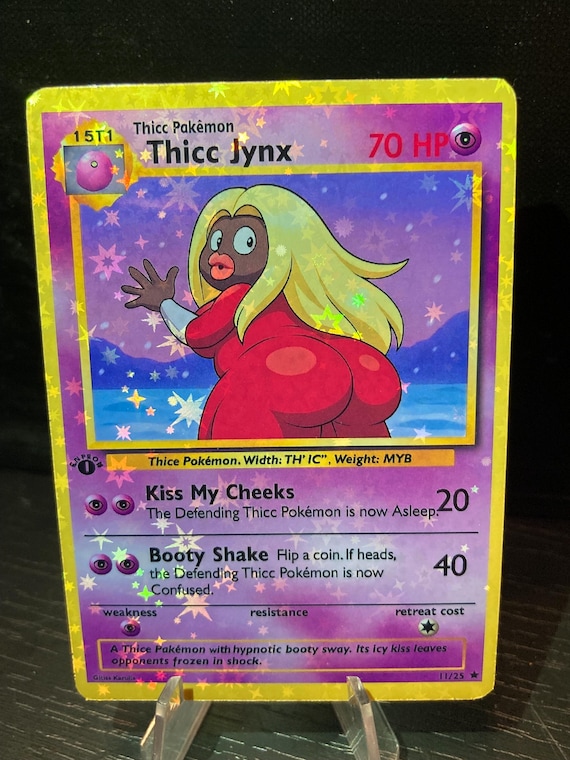 Thicc Jynx Pokemon Card Handmade - Etsy Denmark Thicc Jynx Pokemon Card Handmade - Etsy Denmark