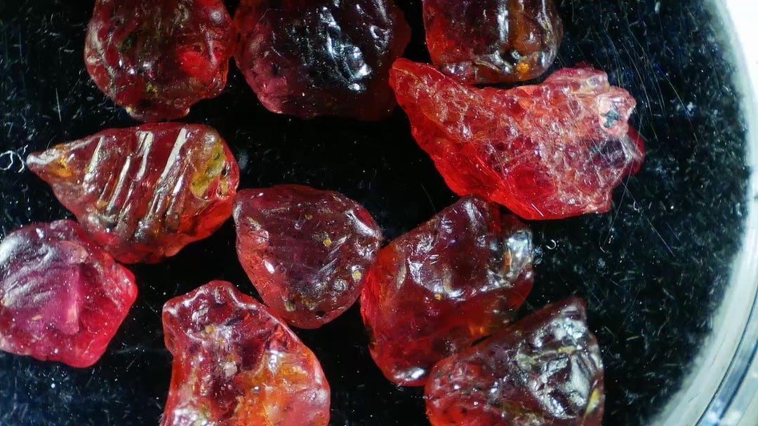 Ruby Lot Natural Rough Ruby Lot From Madagascar (9.25 Cts, 2-6mm) NO HEAT!! - Etsy