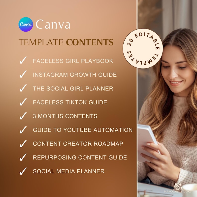 Social Media Toolkit Canva Notion Templates Content Creator Bundle