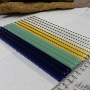 Made in USA Glass Straw YOU CHOOSE color and length Handmade image 6