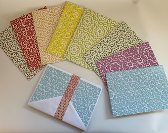 Series Greeting Cards set of 8 cards 6”x8” Created by ~Emergent Arts~