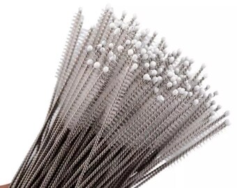 10 Pack Stainless steel wire cleaning brush glass straws cleaning brush bottles