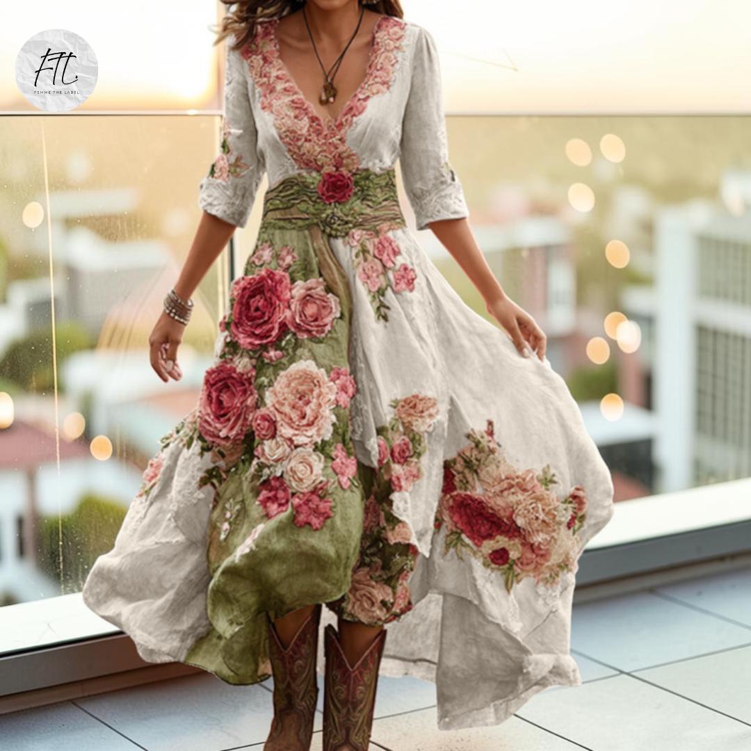 Horse Print Maxi Dress - Etsy