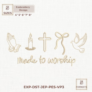 Broderidesign Made to Worship (digital nedladdning)