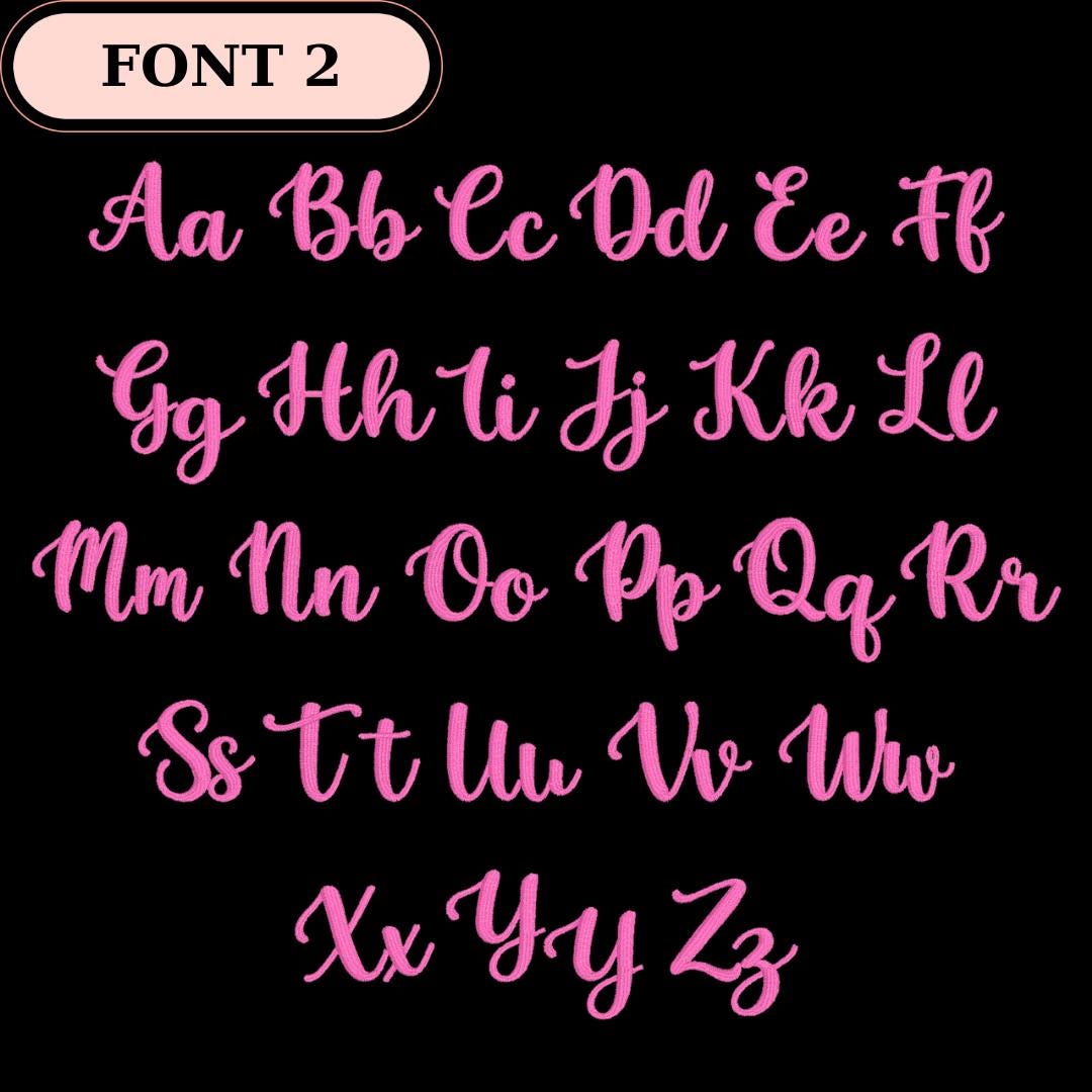 Embroidery Font Bundle 10 Pack + BX Format, Script Embroidery Fonts ...