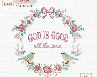 Bogen Gott ist Gute Stickdatei