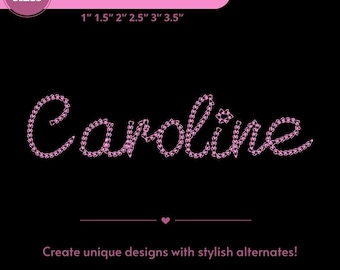 Chain Script Font A-Z Cursive Chain Stitch Machine Embroidery Font Digital Download | 6 Sizes, 11 formats