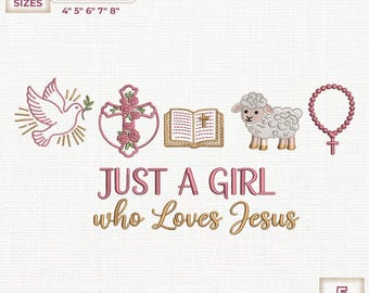 Christian Embroidery Design, Bible Verse Floral (Digital File)