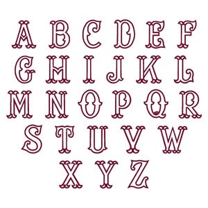 Fishtail Monogram Examples 8 Fishtail Monogram Embroidery Bundle, Alphabet Designs + 11 Formats ...