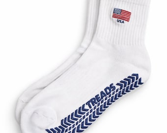 Calzini antiscivolo Lagree per Pilates, Barre e altri sport: All-American