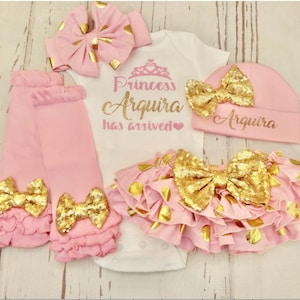Newborn girl coming home outfit Baby gift baby girl gift personalized baby girl clothes baby girl coming home outfit newborn baby shower