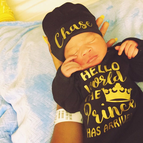 the prince has arrived newborn outfit
