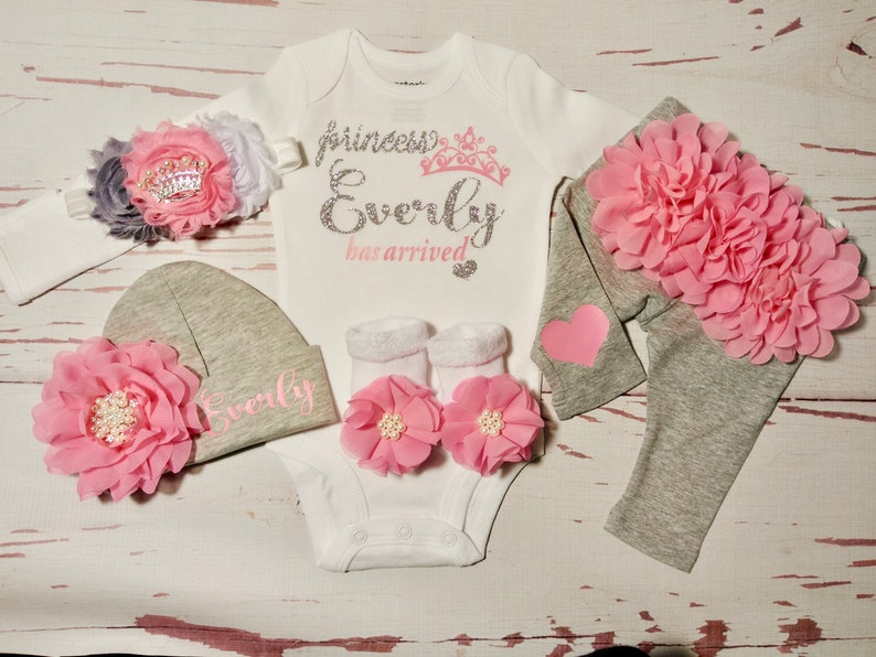 sparkling new brand new baby girl outfit newborn coming home outfit name shirt girl clothes take home outfit baby newborn outfit