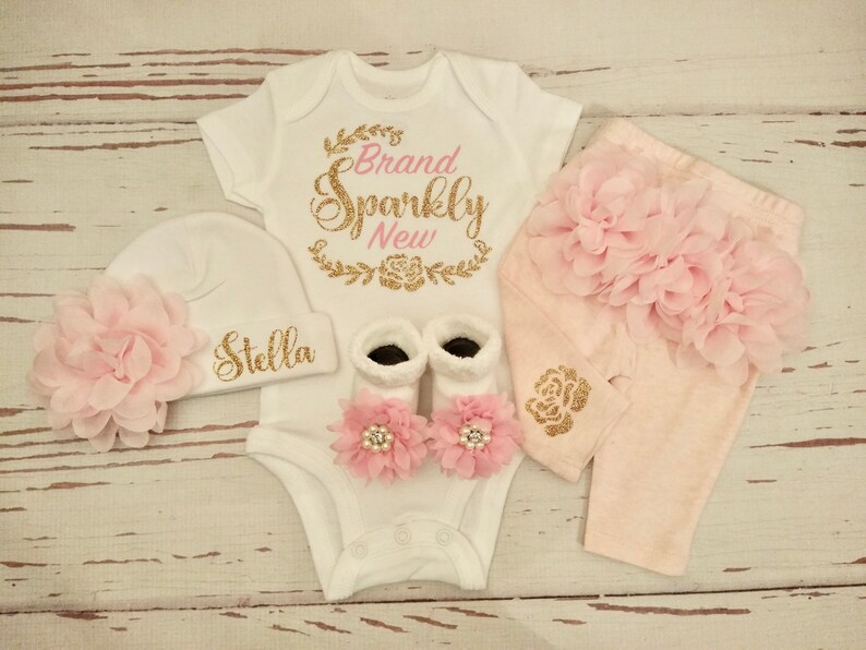 Baby Girl Clothes Baby Girl Coming Home Outfit Newborn Take Etsy
