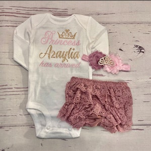 baby girl coming home outfit personalized newborn baby girl outfit 0-3 m baby girl take home outfit baby girl clothes princess has arrived