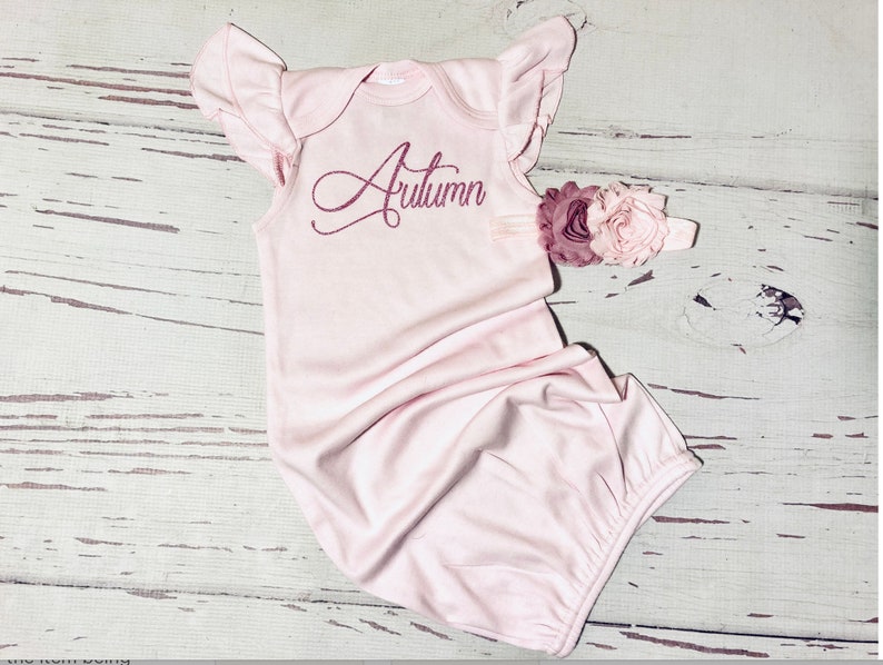 Baby Girl Personalized Gift 03 Months Baby Girl Coming Home Etsy